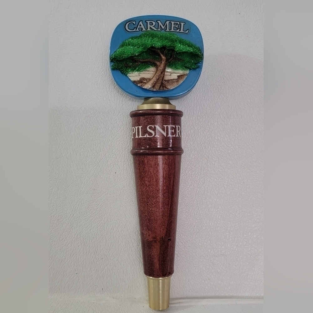 Beer Tap Handle Carmel Pilsner Figural Tree Beer Tap Handle Mint Condition